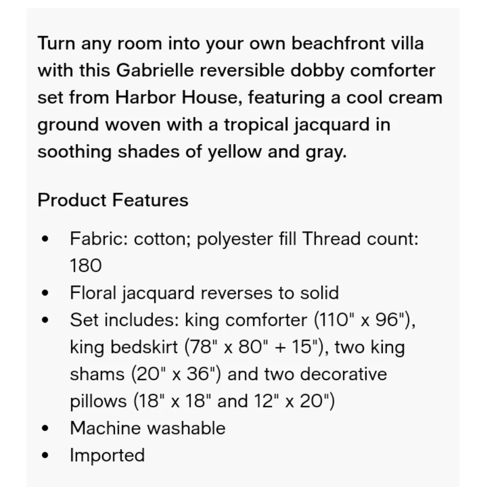 Harbor House Gabrielle King Duvet Cover 104